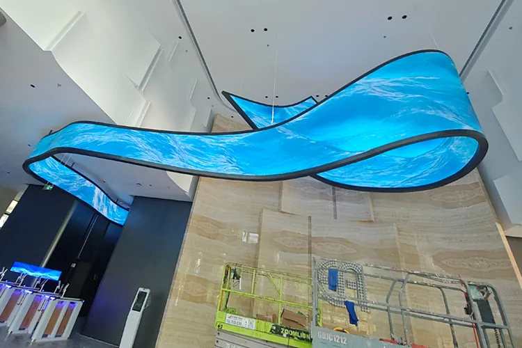 Ribbon Shaped LED Display